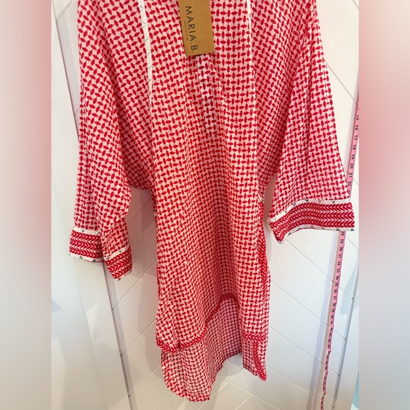 NWT Maria B Luxury Pakistan Red Embroidered Dress Size: Large - Picture 5 of 12